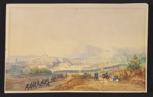 French troops at Médéa, Algeria