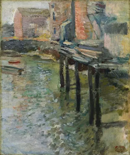 Deserted Wharf (The Old Mill at Cos Cob)