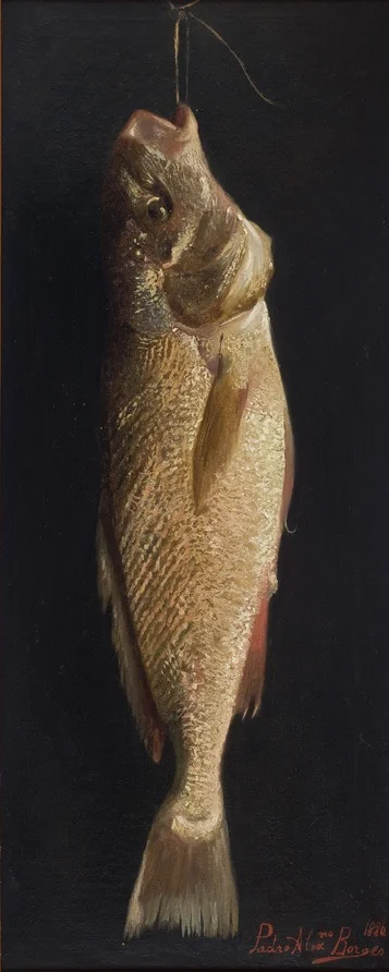 Fish, by Pedro Alexandrino Borges, oil, 1894