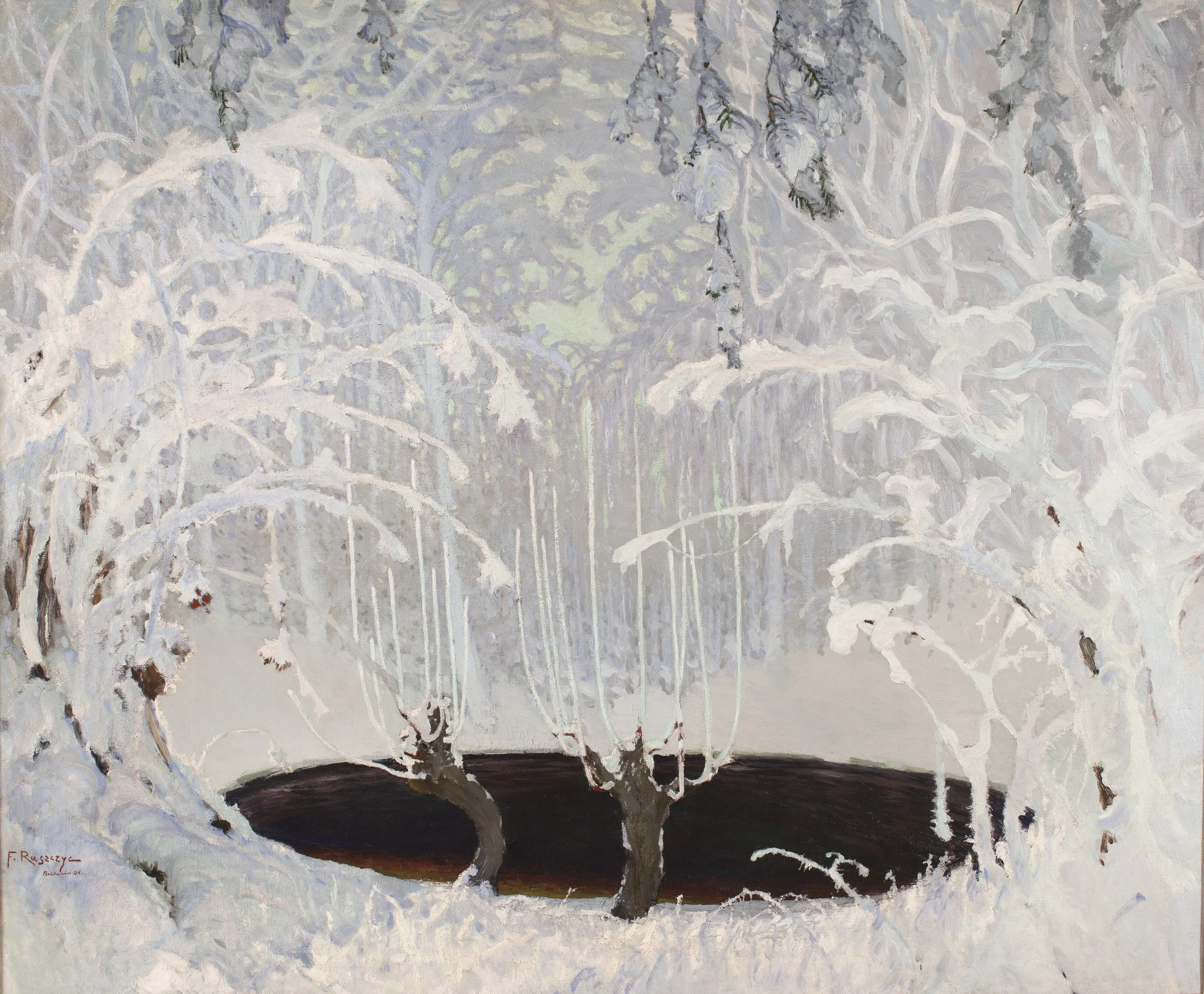 Winter Tale, by Ferdynand Ruszczyc, oil, 1904