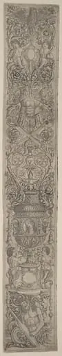 Ornament Panel: Triton and Two Infant Satyrs
