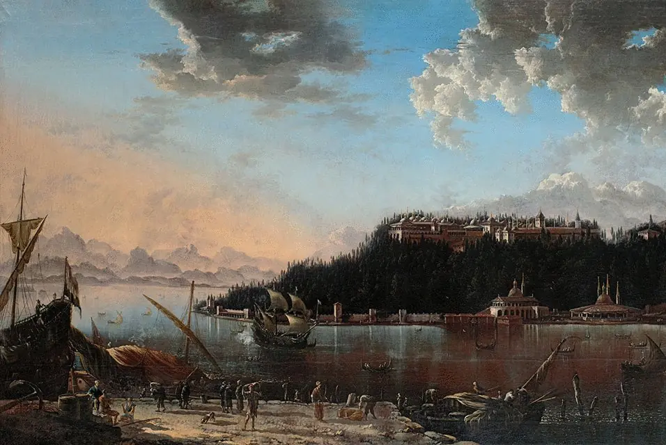 View of the Tip of the Seraglio with Topkapı Palace