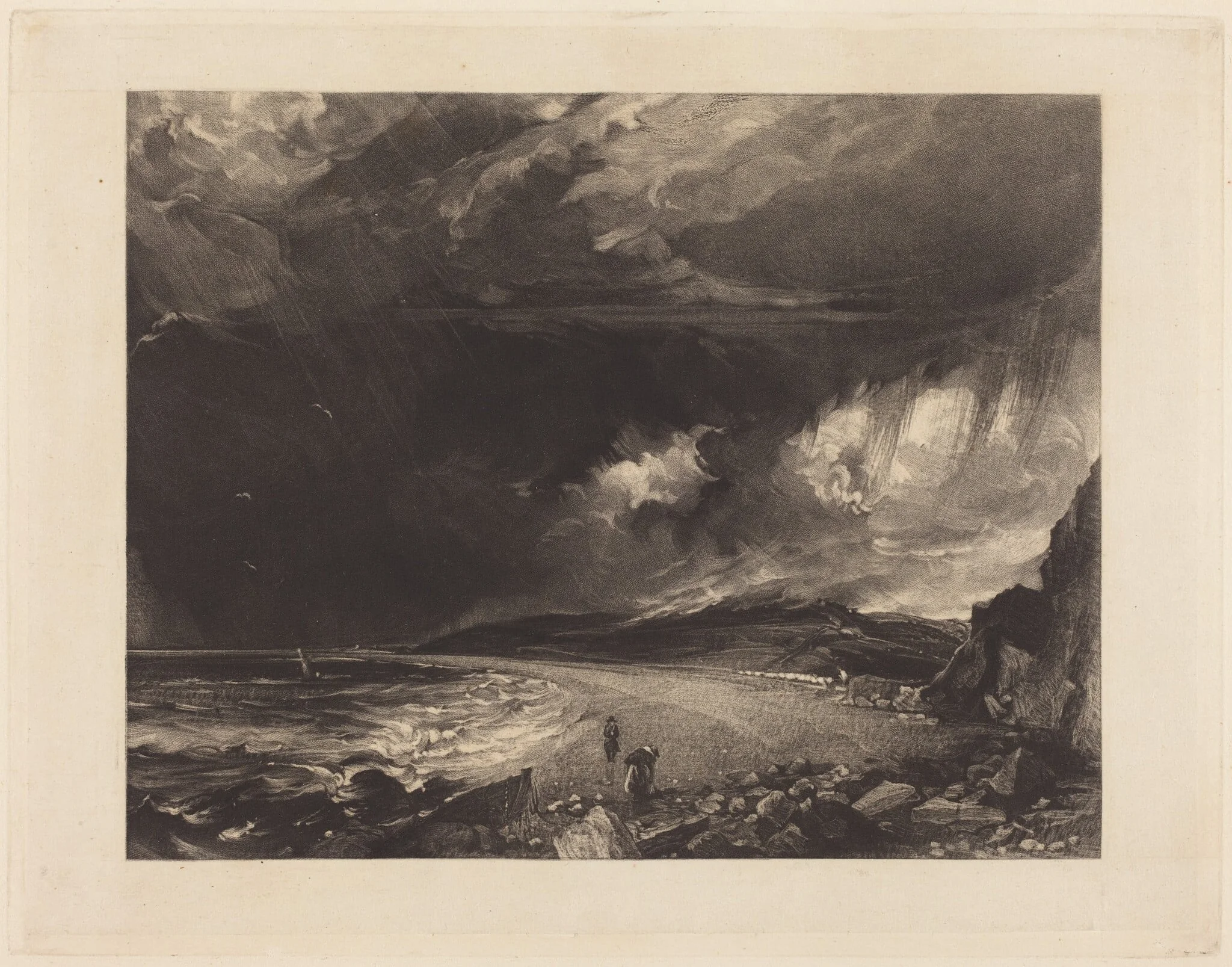 Weymouth Bay, by David Lucas, ink, 1830