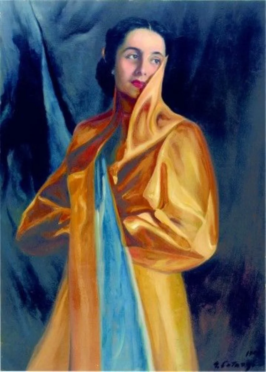 Portret de femeie, by George Catargi, 1942