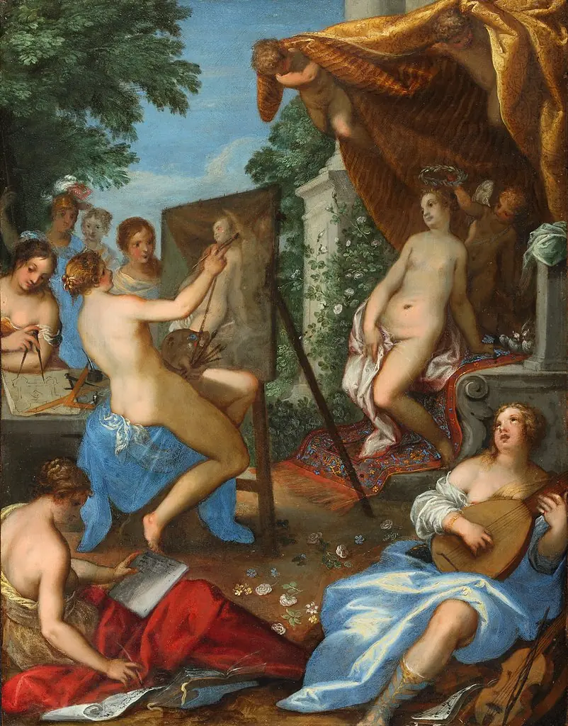 Allegory of Arts with Venus and Pictura painting