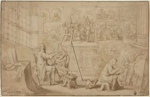 An Artist's Studio [recto]