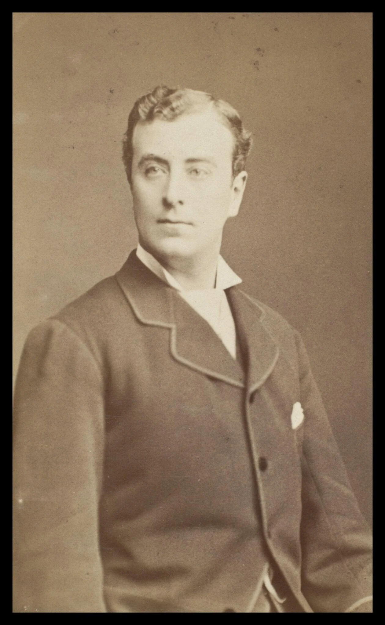 J.H. Barnes (1850-1925), by London Stereoscopic and Photographic Company, photographic, 1876