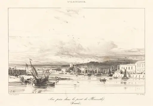 View in Plymouth Port (Vue prise dans le port de Plymouth)