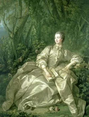Portrait of Jeanne-Antoinette Poisson, Marquise de Pompadour, by François Boucher, oil, 1758