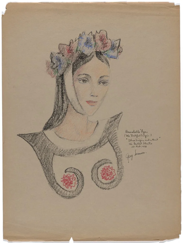 Untitled, by George A. Swanson, crayon, 1941