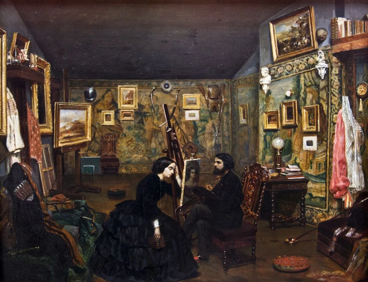 Al doilea atelier al artistului la Paris, by Theodor Aman, unspecified, 1856