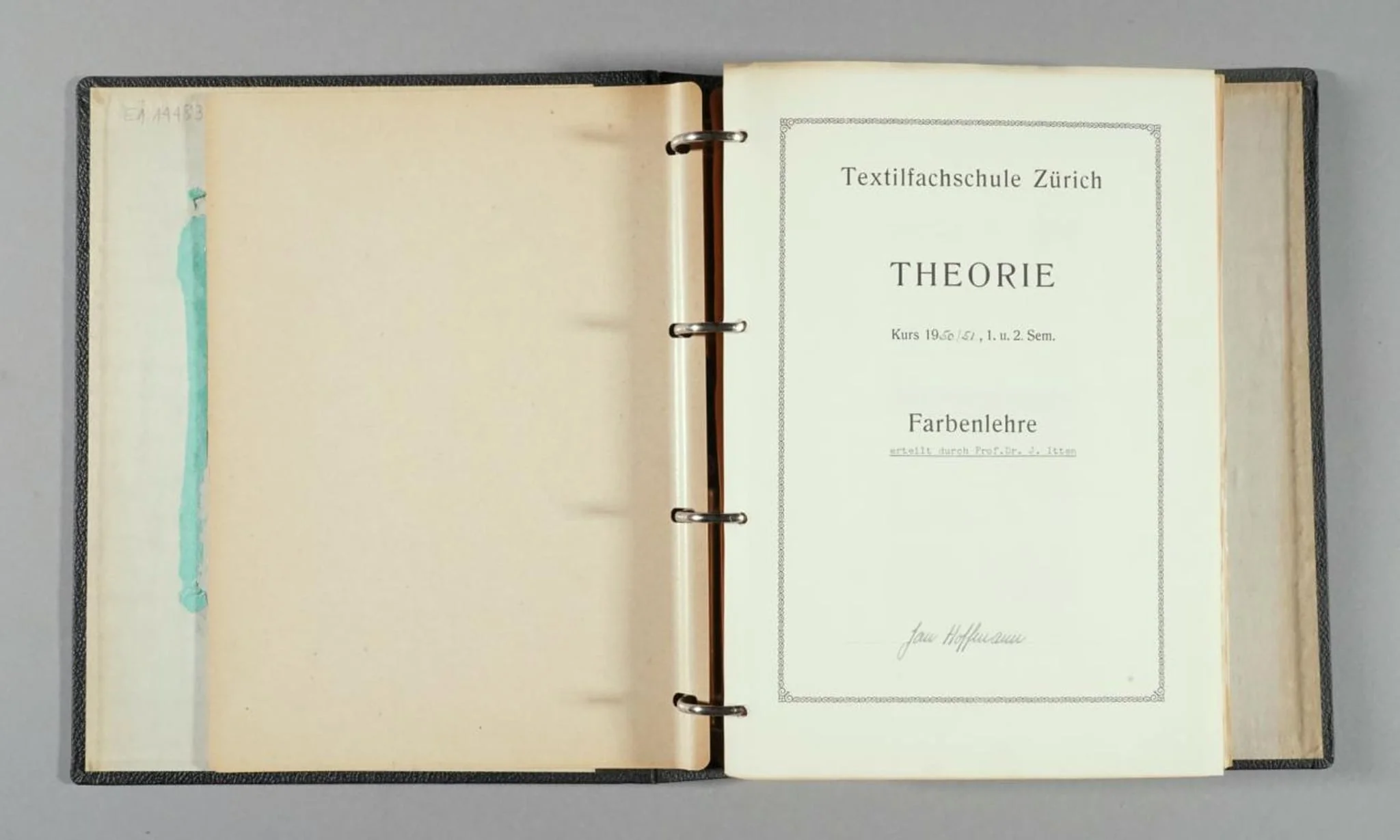 Lehrunterlagen Theorie Farbenlehre, by Unknown, unspecified, 1950