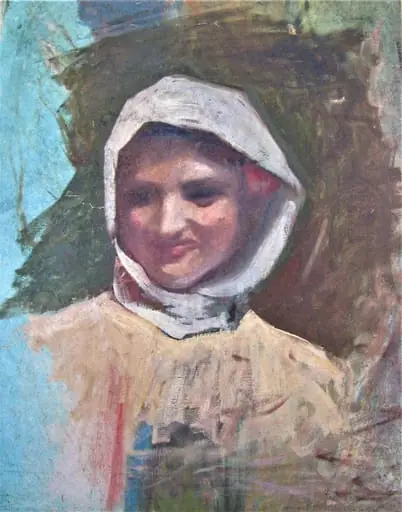 Fata cu basma albă