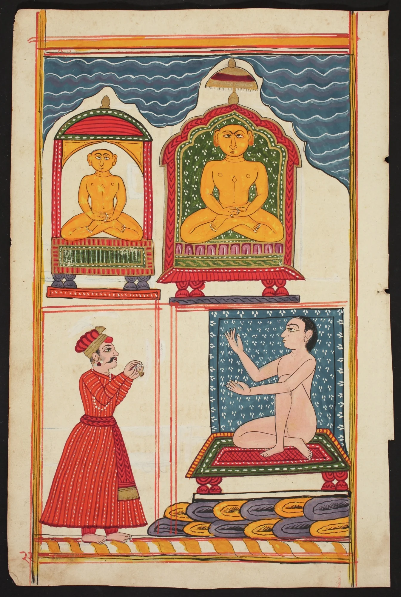Folio from the Bhaktamara Stotra (“Hymn of the Immortal Devotee”), by Unknown, unspecified
