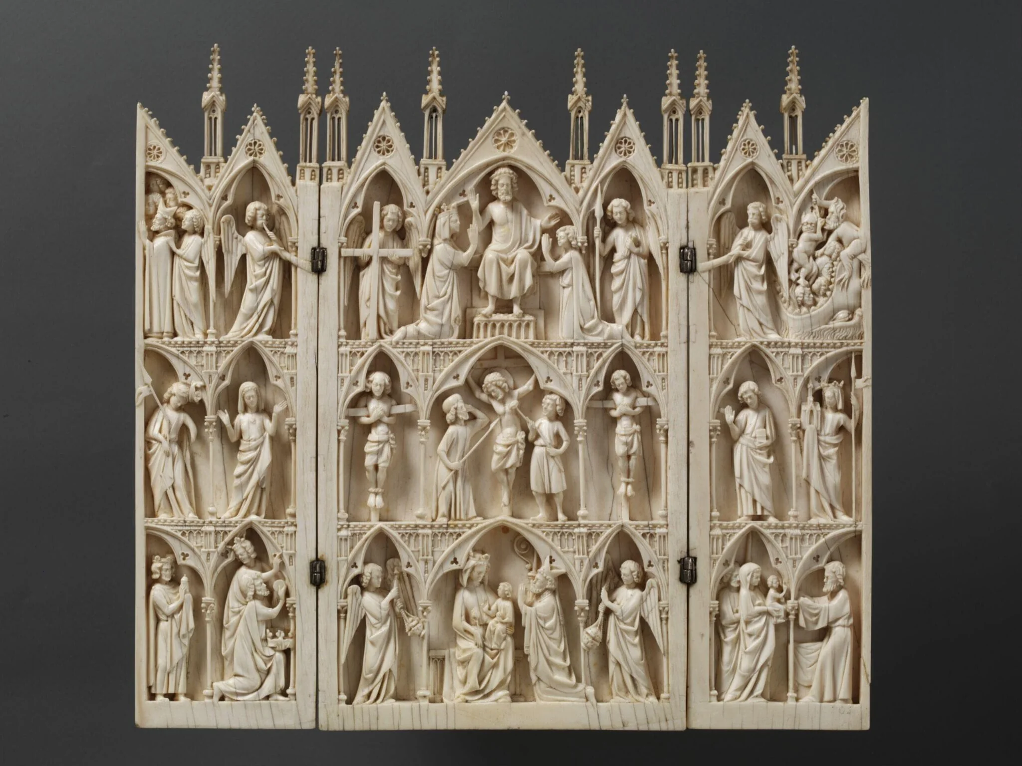 The Virgin and Child, the Crucifixion and the Last Judgement