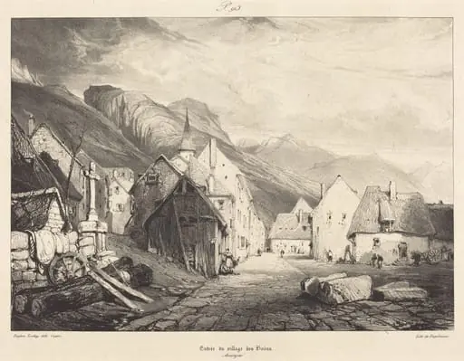 Entrée du village des Bains