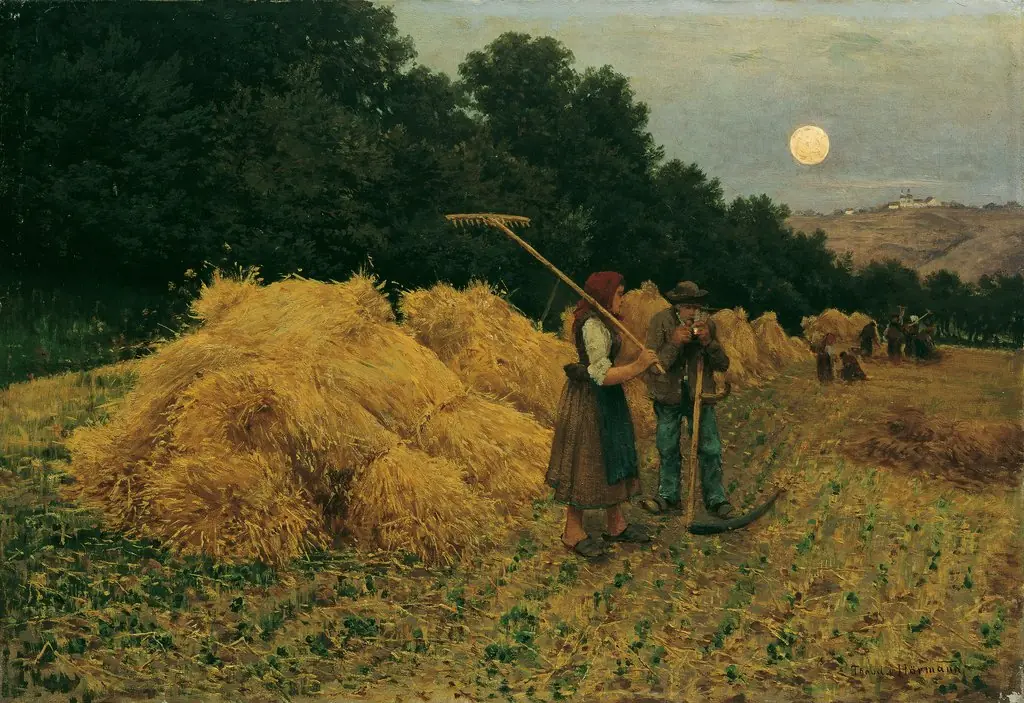 Moonrise After the Harvest I