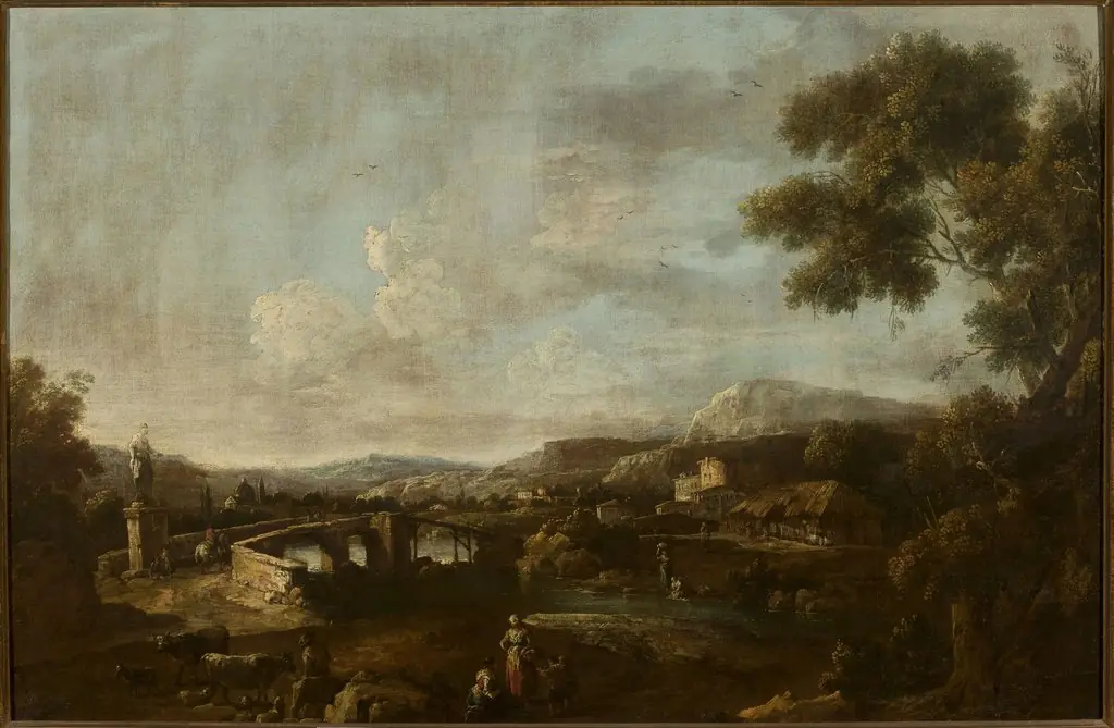 Landscape with staffage