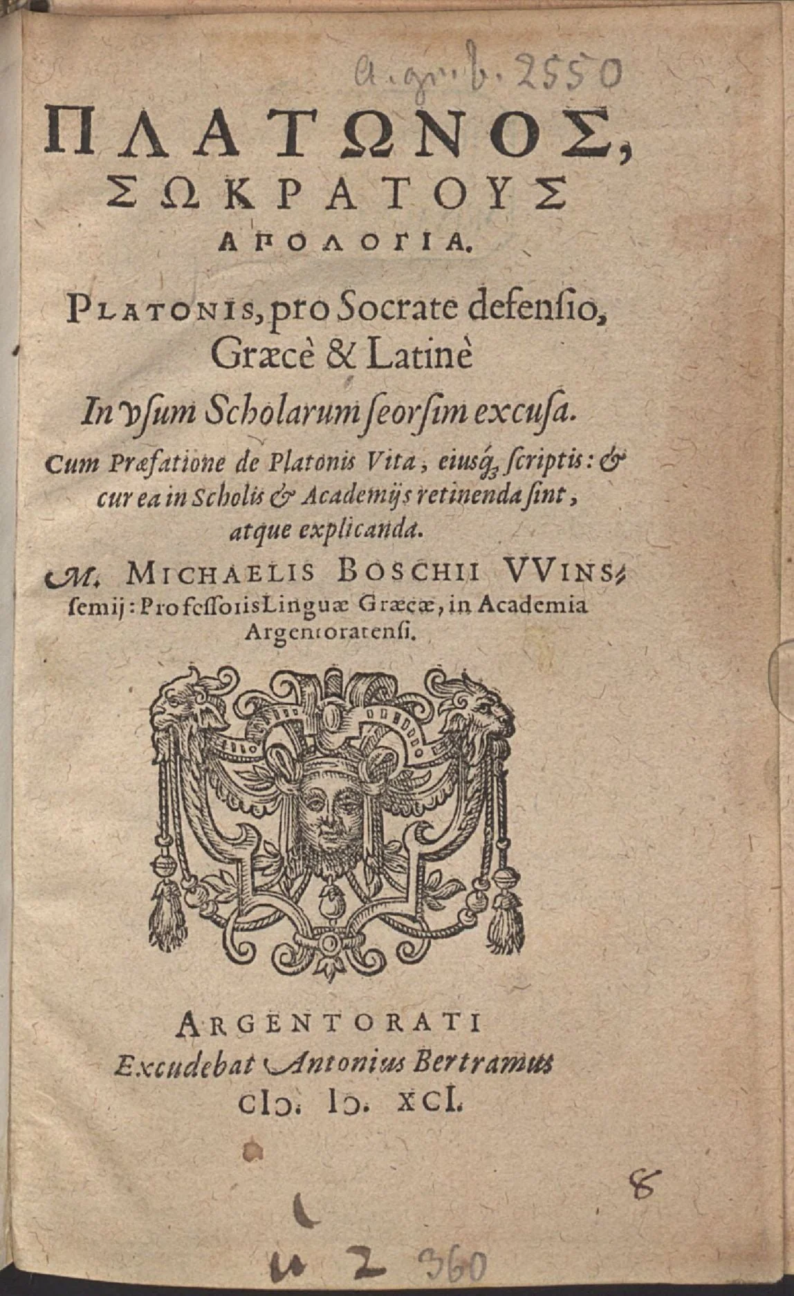 Portrait of Bonifacius Amerbach