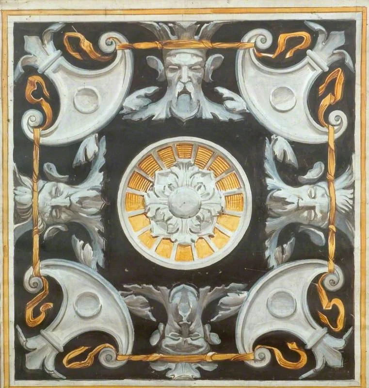 Design for a Decorative Panel, by Alfred Stevens, oil, 1873
