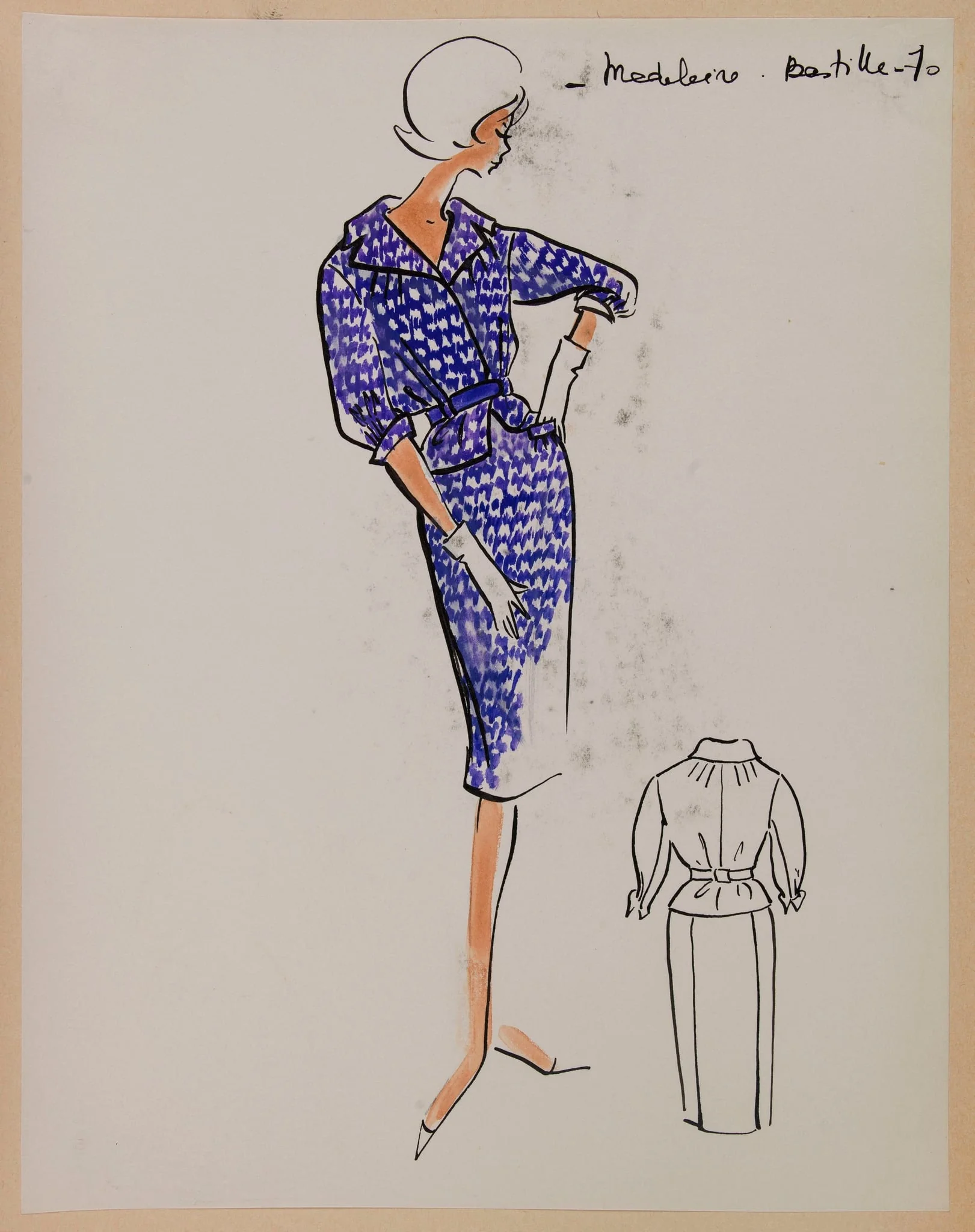 Madeleine Bastille, by Carven, 1958