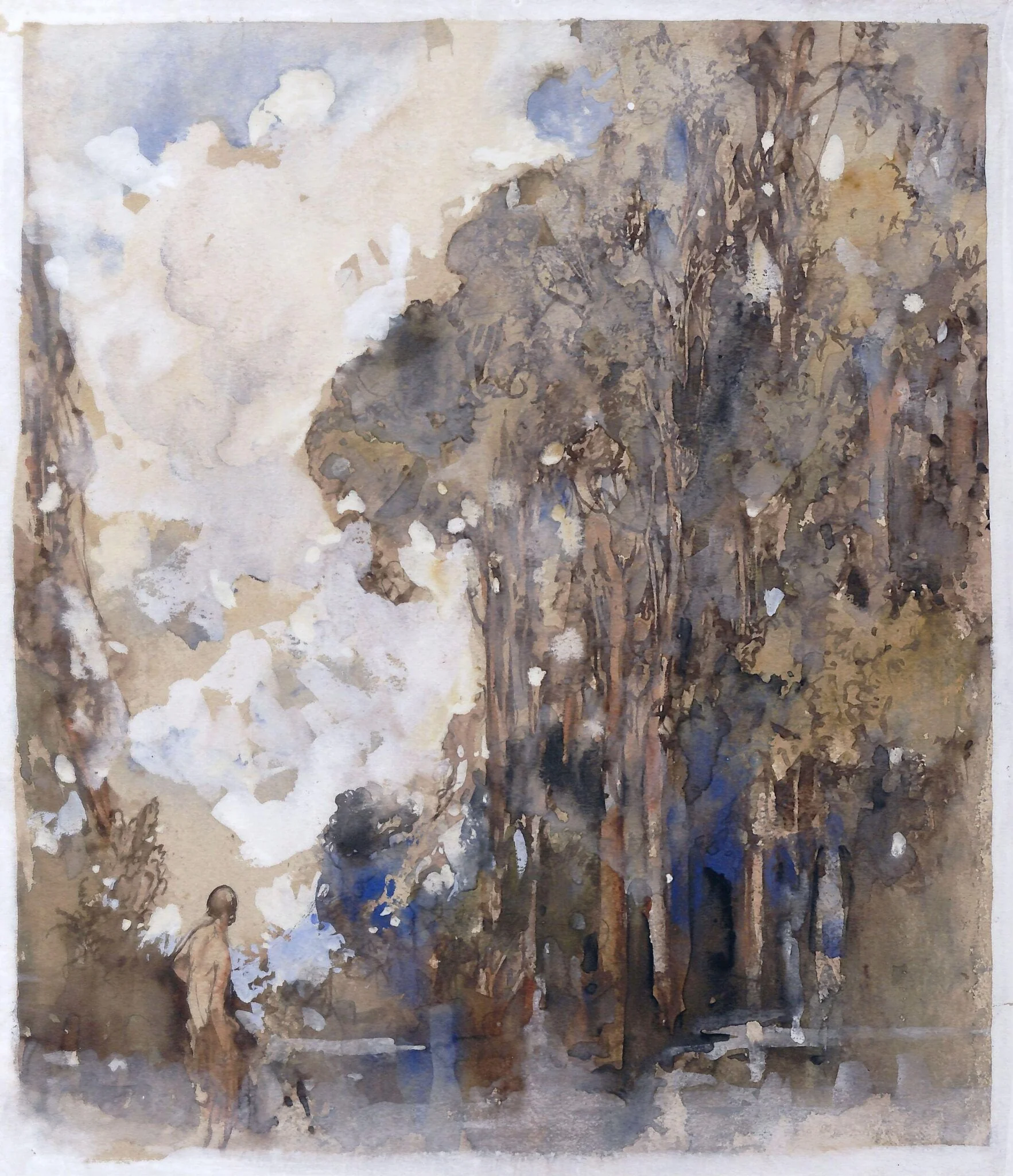 Figure in a Pool in a Wood