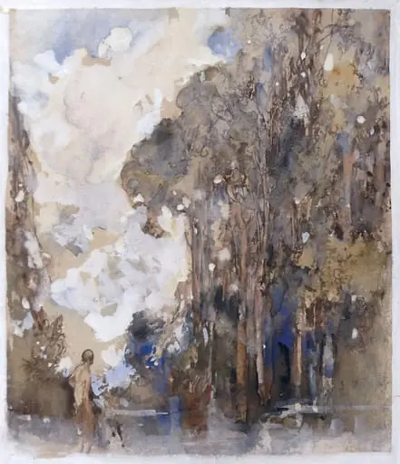 Figure in a Pool in a Wood