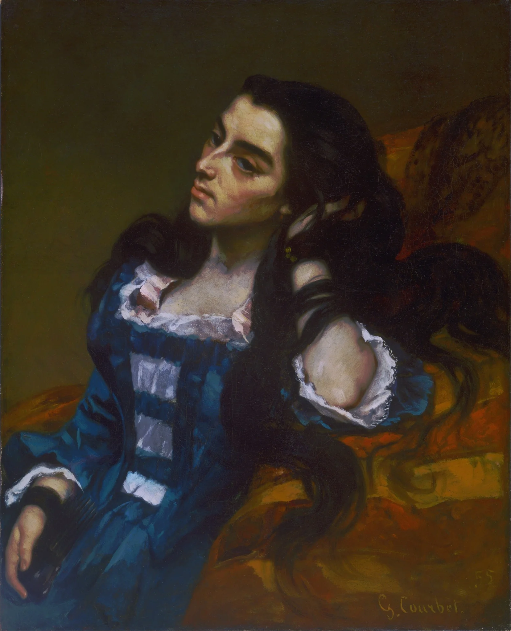 Spanish Woman, by Gustave Courbet, oil, 1855
