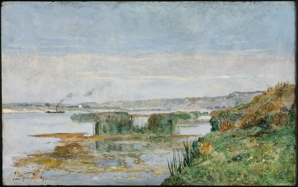 View of Triel, by Paul Guigou, unspecified, 1865