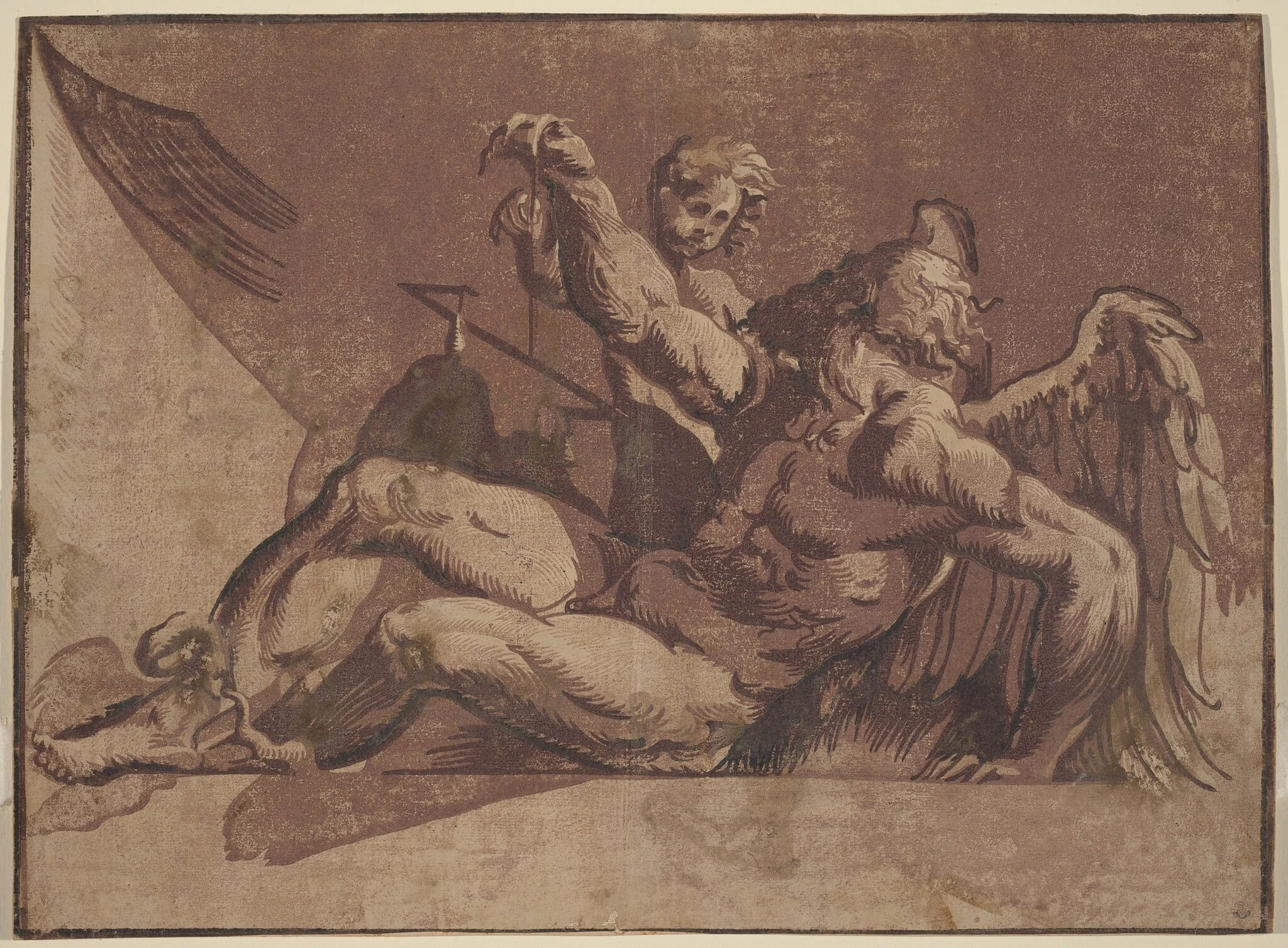 Saturn, by Giuseppe Nicolo Vicentino, ink, 1528