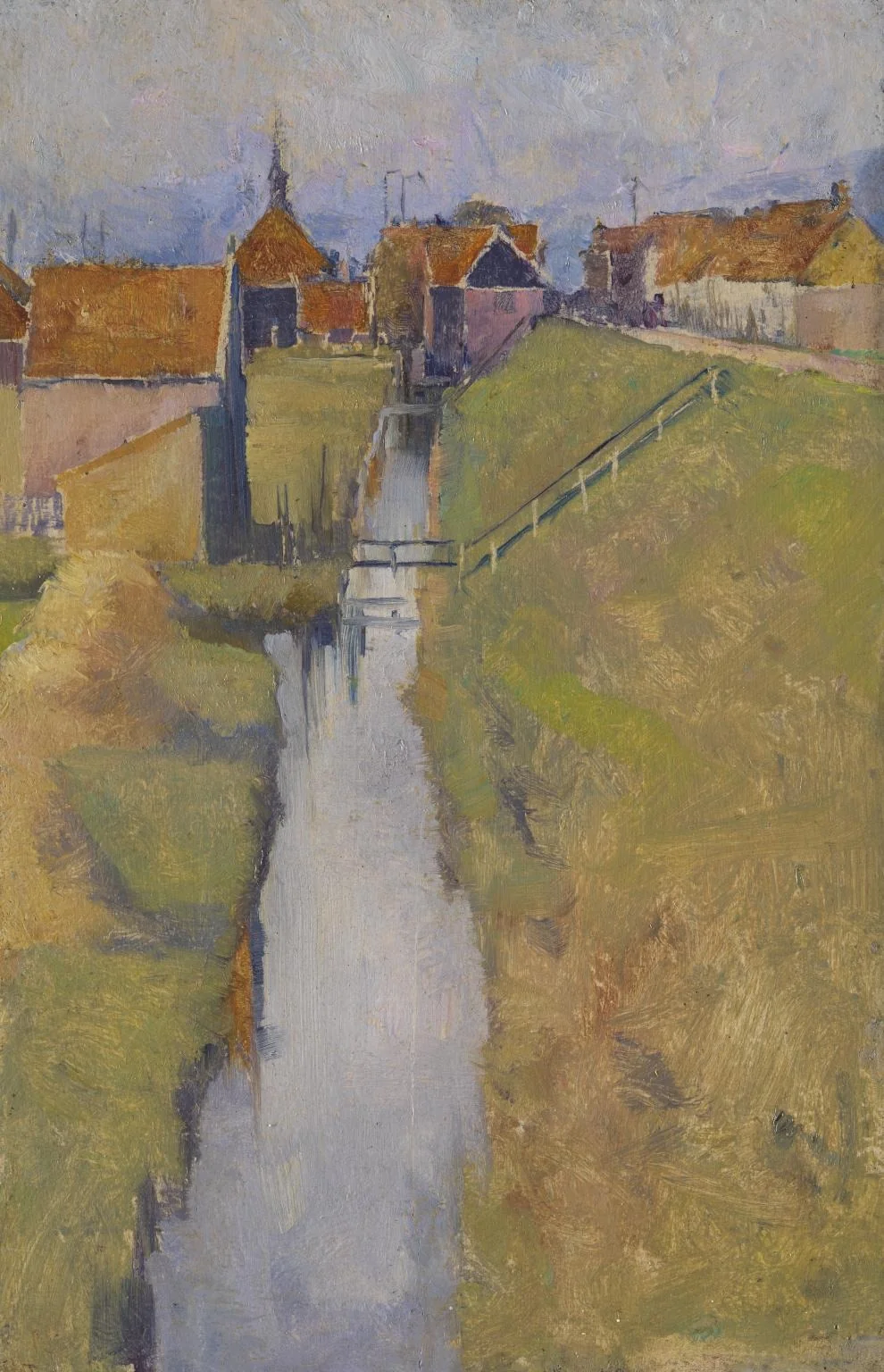 Volendam, Holland, from the Zuidende, by Elizabeth Forbes, oil, 1898