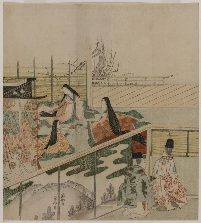 Court Ladies Making Dolls, by Kubo Shunman, 1794