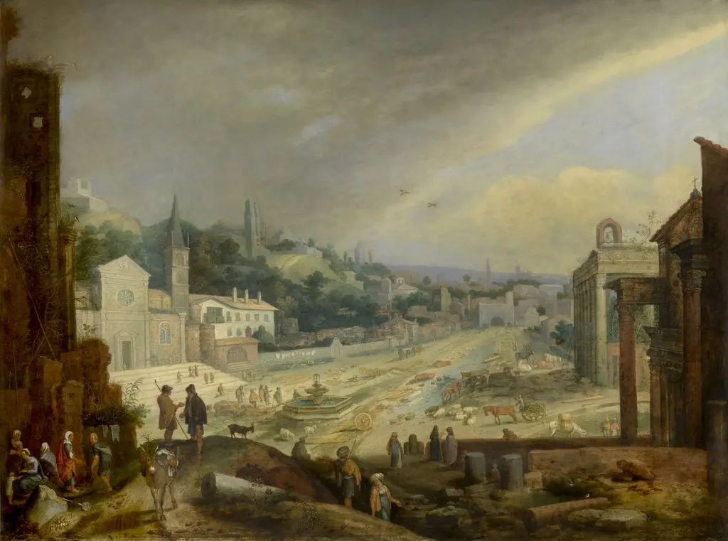 A View on the Campo Vaccino in Rome