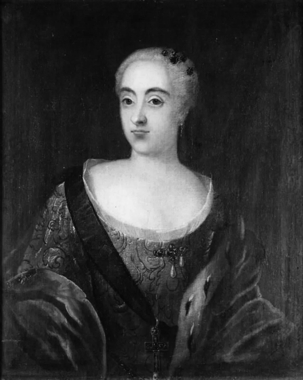 Portrait of a Lady, by Unknown, unspecified, 1734