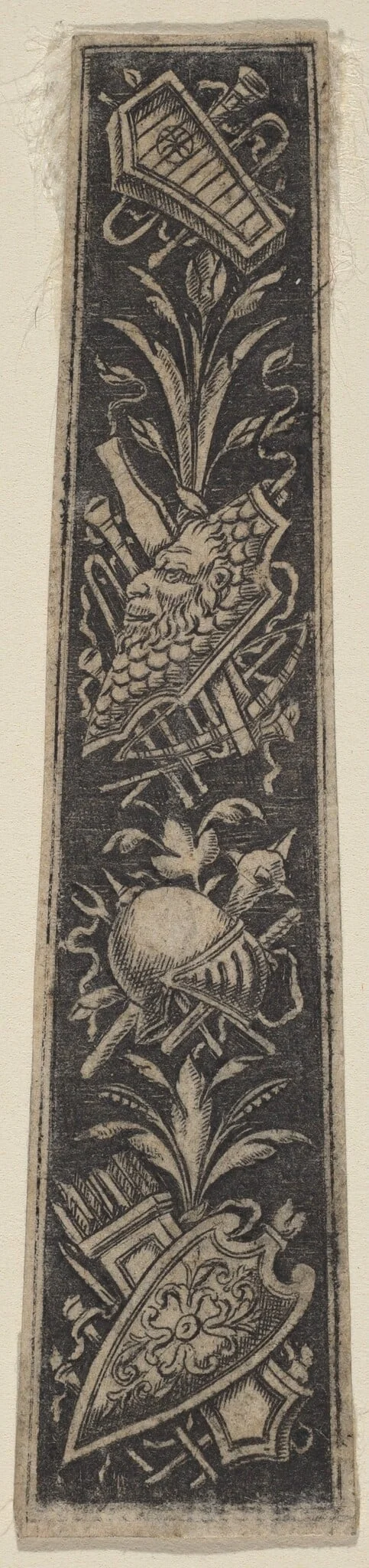 Ornament Plate with Armor and Musical Instruments, by Italian 18th Century, 1800