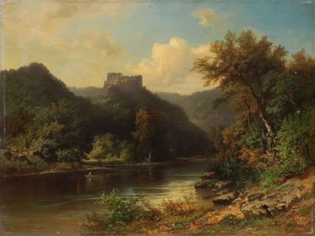 Cetatea Saskő, by Sándor Brodszky, 1850