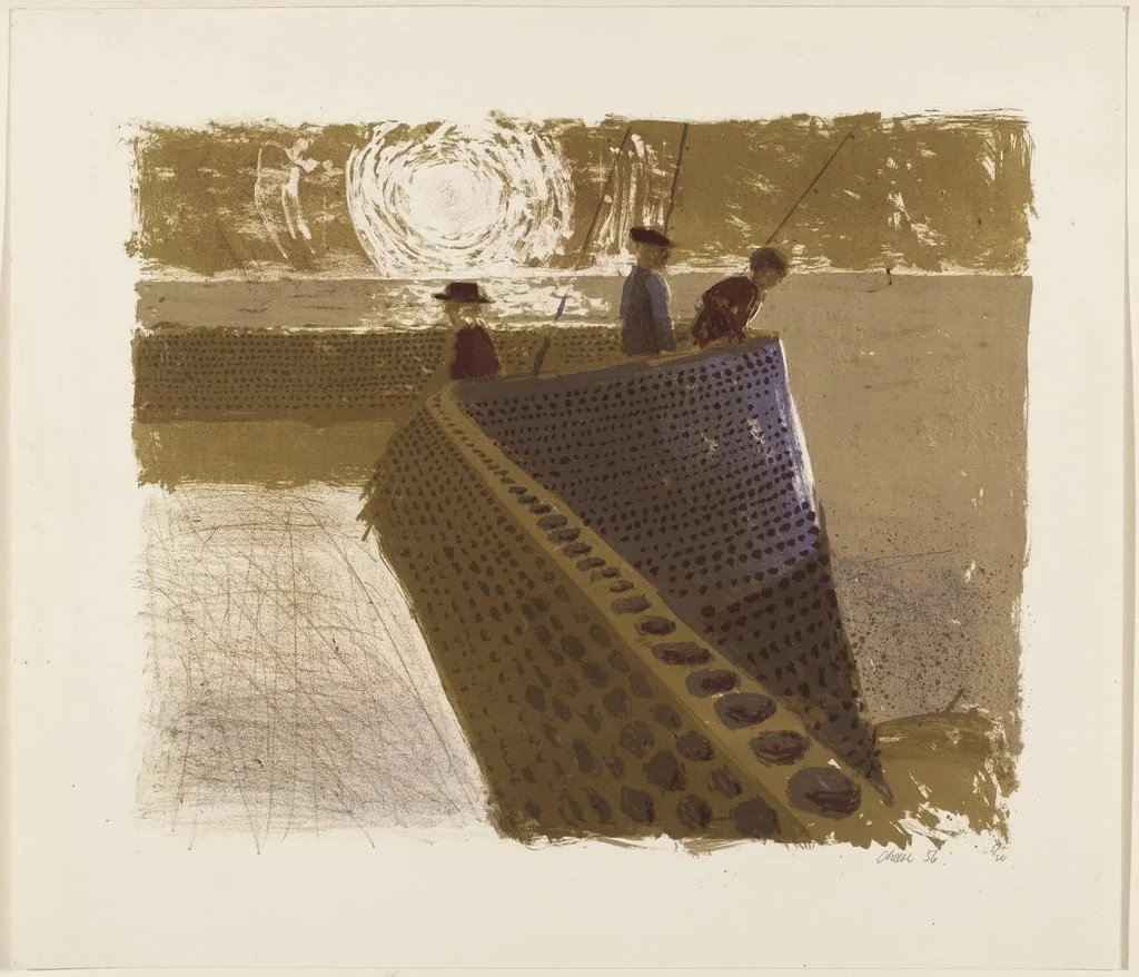 Untitled, by Bernard Cheese, ink, 1956