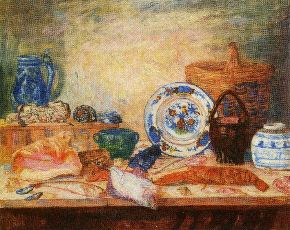 Still Life with Fish and Shells