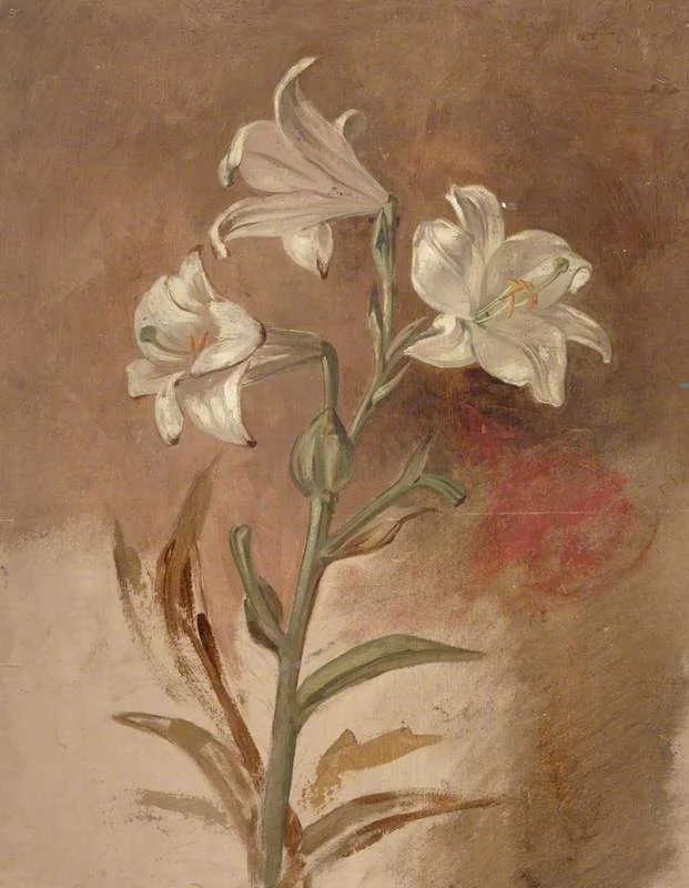 White Lilies, by William Bell Scott, unspecified, 1843
