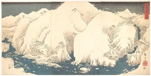 Kisoji no Sansen|雪月花　木曽路之山川|Kisō Mountains in Snow