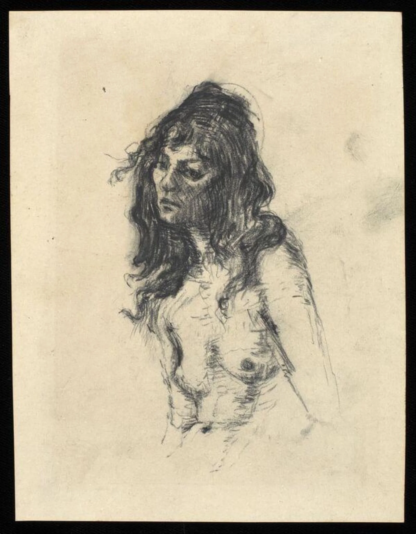 Life drawing by Michael Annals, by Michael Annals, 1954