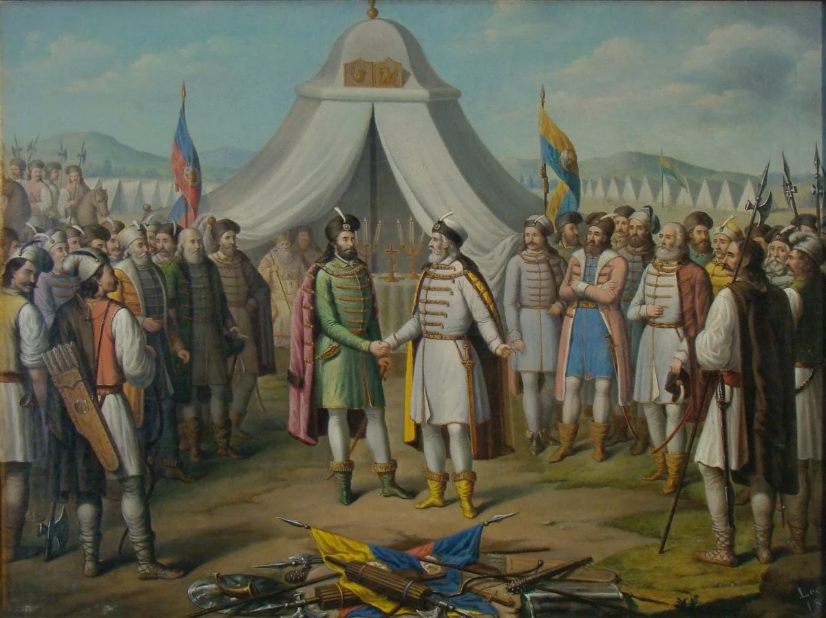 Întâlnirea dintre Bogdan Cel Orb și Radu Cel Mare