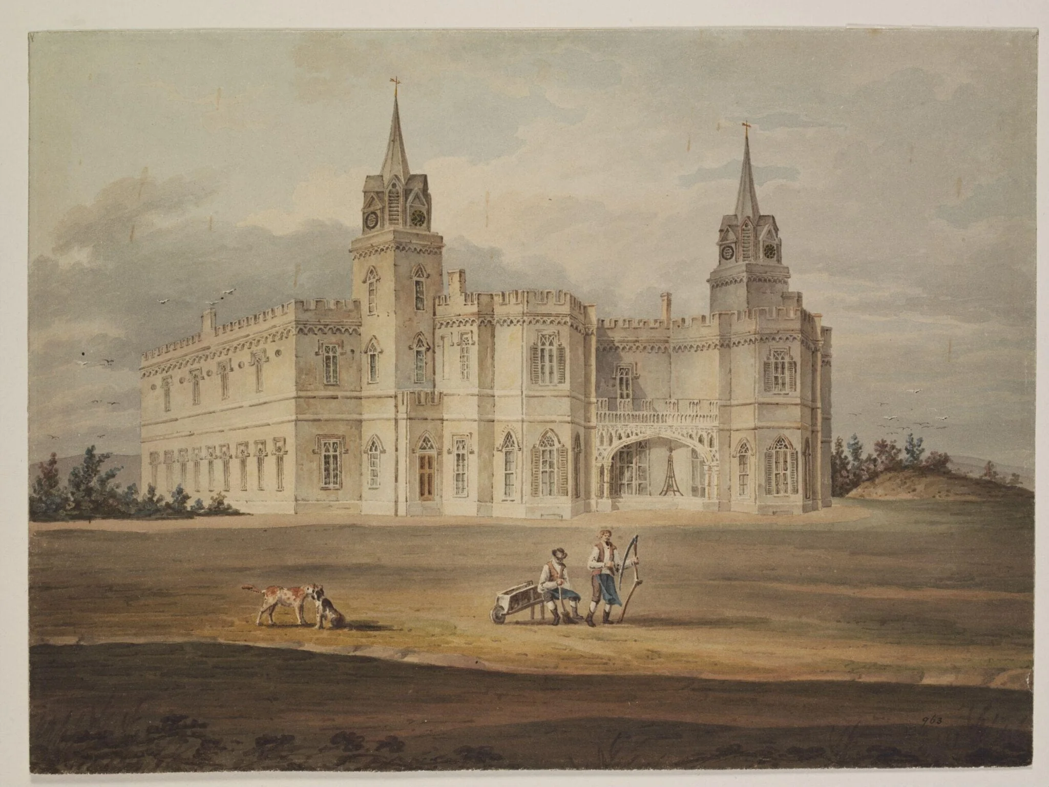 East Cliff House, Ramsgate, by Joseph Mallord William Turner, watercolor, 1850