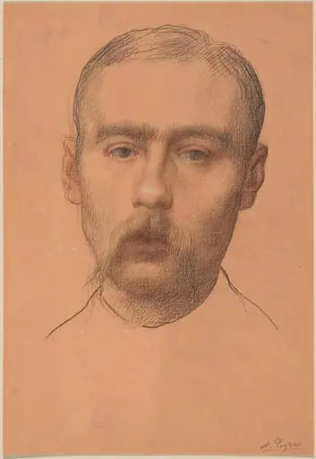 Head of a Man  (Possible Portrait of Professor E.D. Adams)
