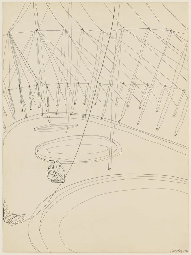 Untitled, by Alexander Calder, ink, 1932