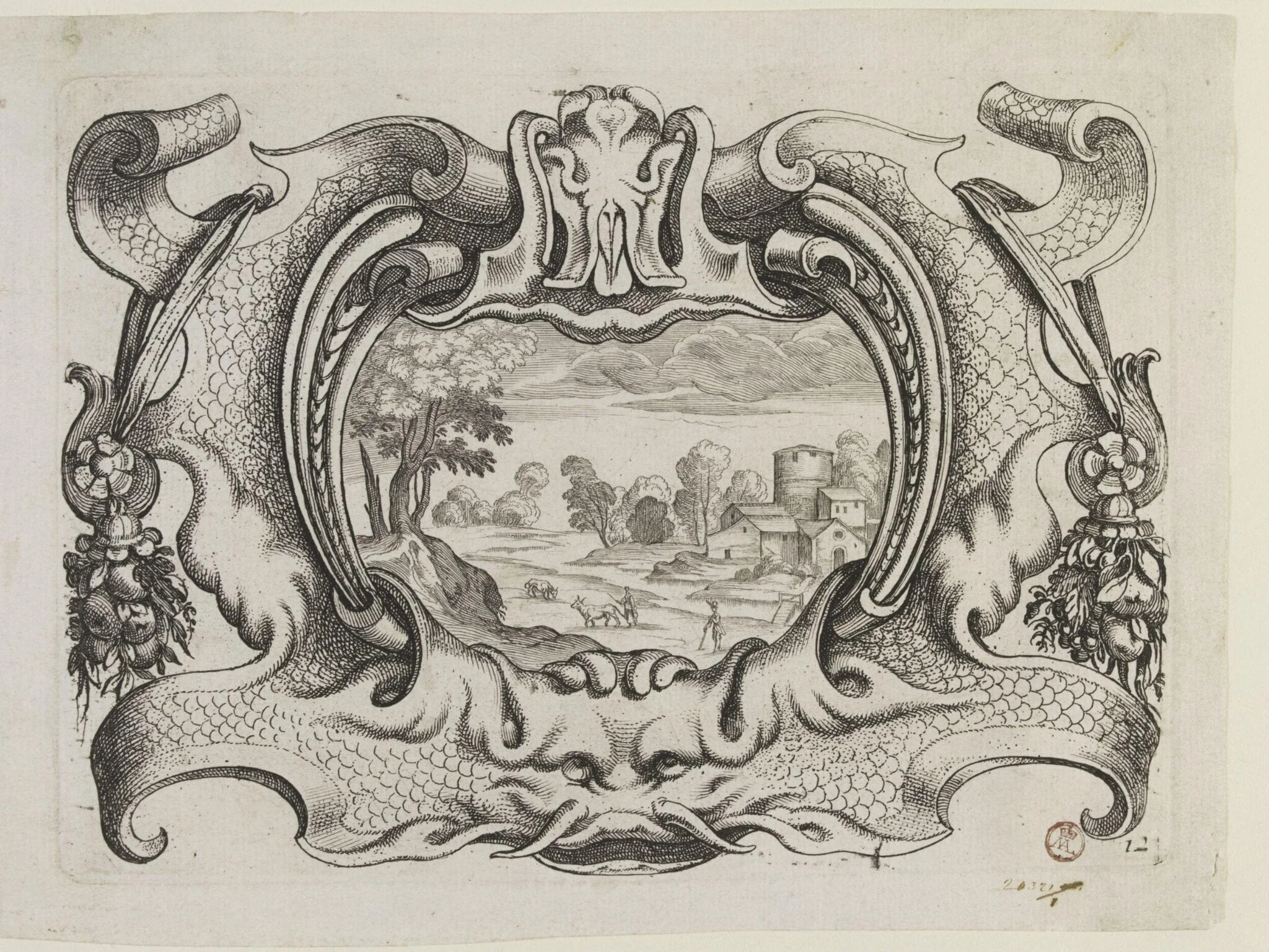 Cartouches de diferentes Inventions. Tres Utilles a plussieurs sortes de Personnes, by Daniel Rabel, 1634