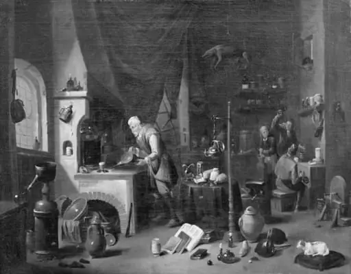 A Chemist in his Laboratory
