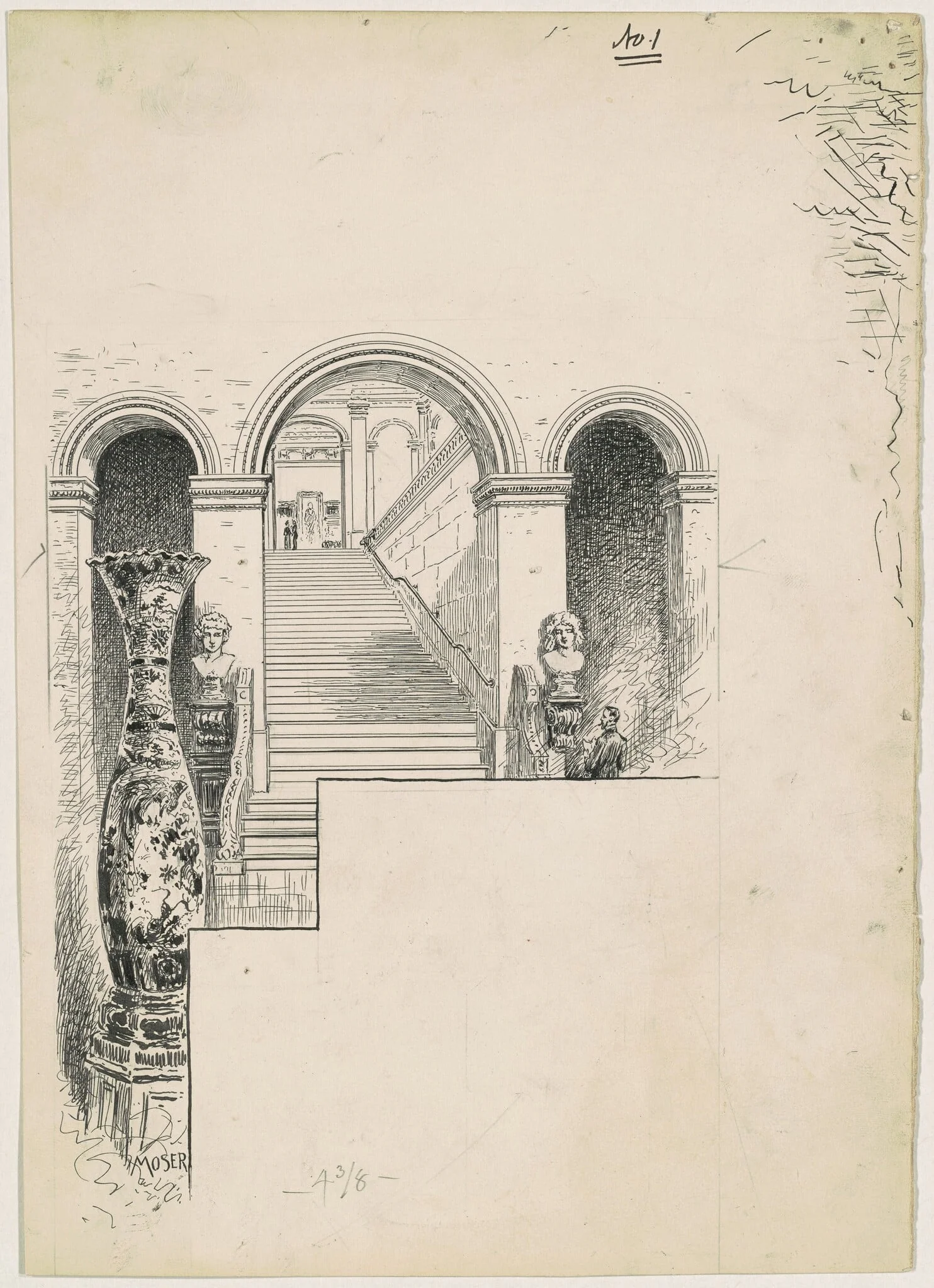 Paintings, by James Henry Moser, ink, 1890