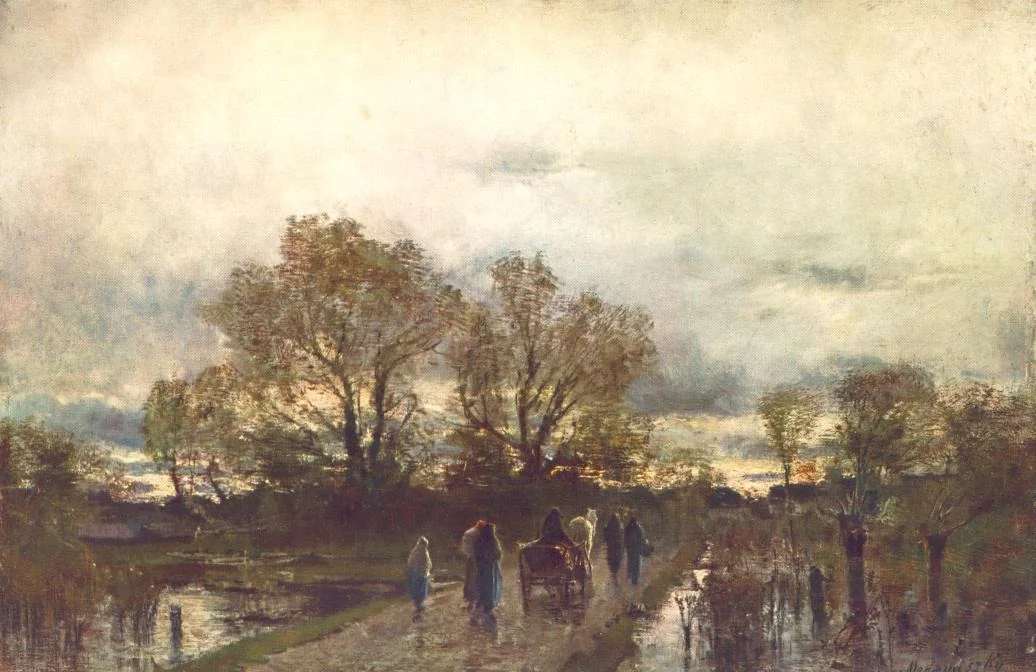 Landscape with Swamp, by László Mednyánszky, unspecified, 1890