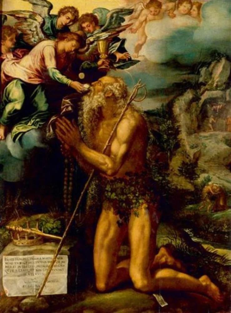 St. Onuphrius receiving Communion